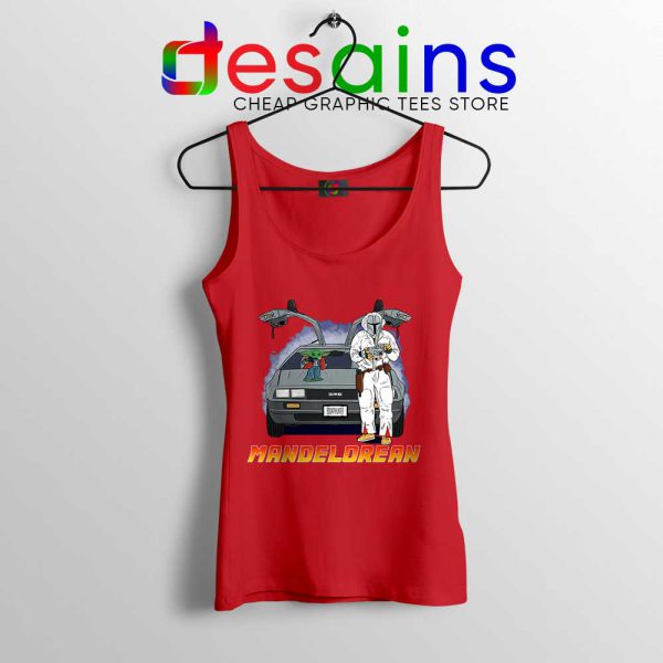 DeLorean Mando Red Tank Top The Mandalorian