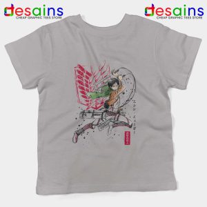 Eren Yeager Titan Light Grey Kids Tee Attack on Titan