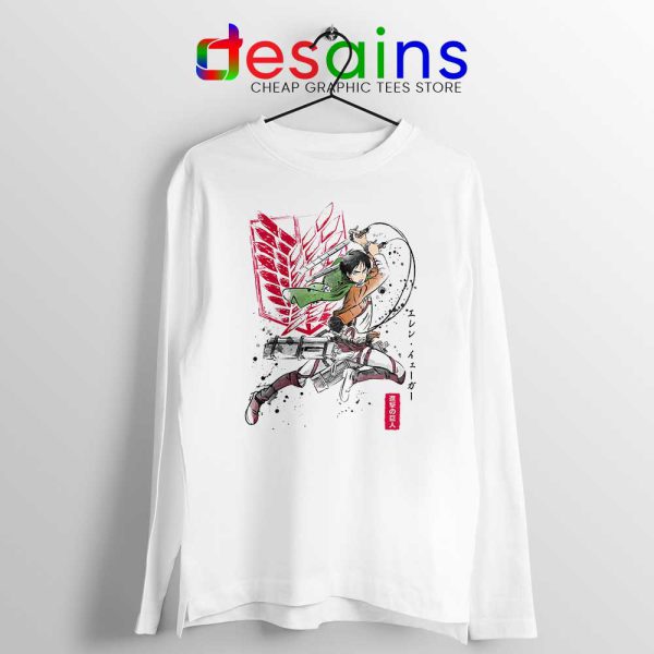 Eren Yeager Titan Long Sleeve Tee Manga