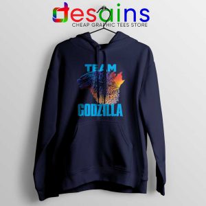 Godzilla vs Kong 2021 Navy Hoodie Godzilla Team