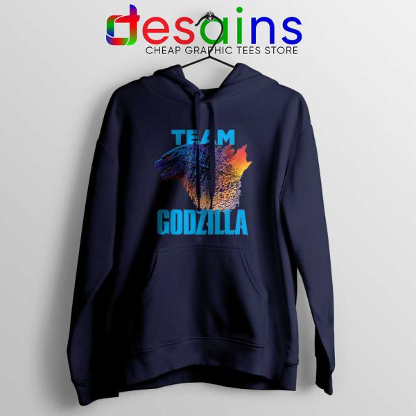 Godzilla vs Kong 2021 Navy Hoodie Godzilla Team