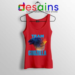 Godzilla vs Kong 2021 Red Tank Top Godzilla Team