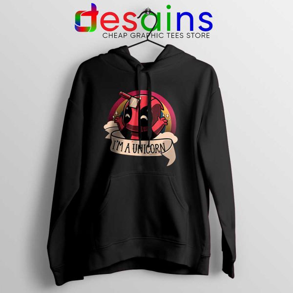 Im A Deadpool Unicorn Black Hoodie Marvel Comics Jacket Funny