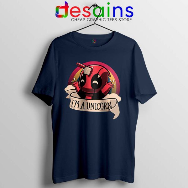 Im A Deadpool Unicorn Navy Tees Marvel Comics Funny