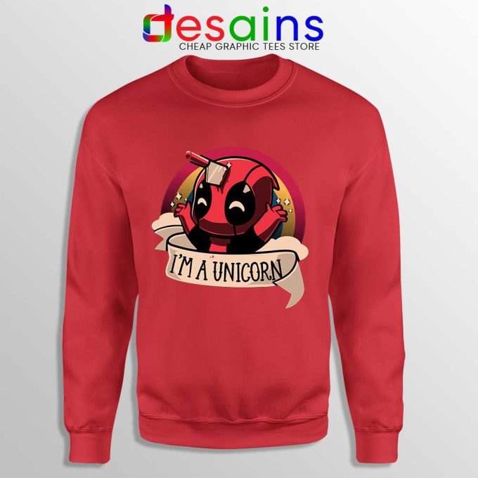 Im A Deadpool Unicorn Sweatshirt Marvel Comics Sweaters