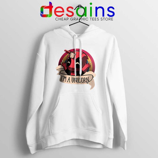 Im A Deadpool Unicorn White Hoodie Marvel Comics Jacket Funny