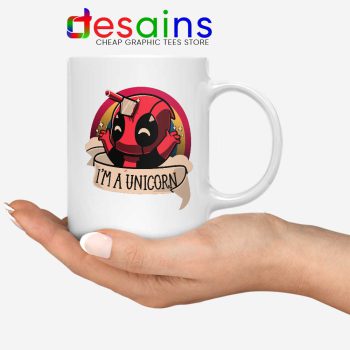 Im A Deadpool Unicorn White Mug Marvel Comics Coffee Mugs