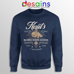 Kuiil Mandalorian Navy Sweatshirt Kuiil's Riding School