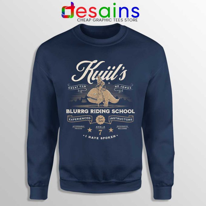 Kuiil Mandalorian Navy Sweatshirt Kuiil's Riding School