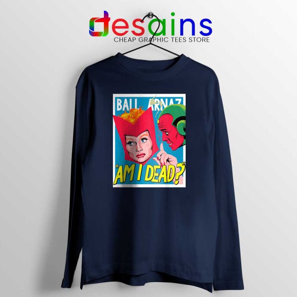 Lucille Ball Desi Arnaz Navy Long Sleeve Tee