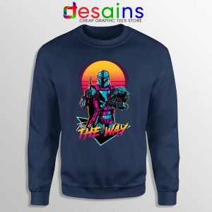 Mandalorian Grogu Navy Sweatshirt This is The Way
