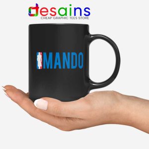 Mando NBA Logo Black Mug The Mandalorian