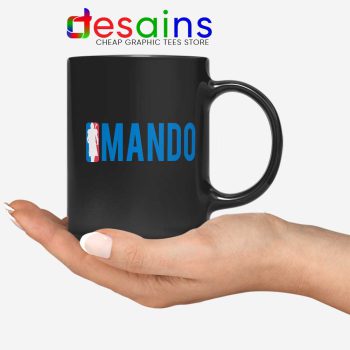 Mando NBA Logo Black Mug The Mandalorian