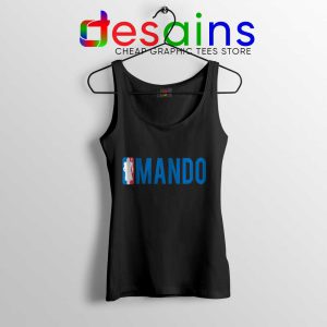 Mando NBA Logo Black Tank Top The Mandalorian