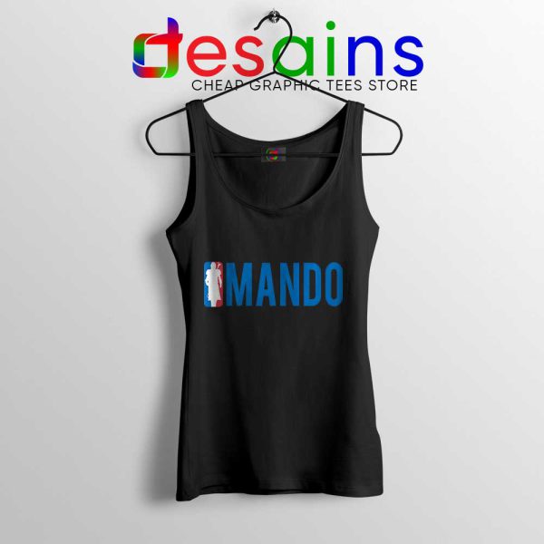 Mando NBA Logo Black Tank Top The Mandalorian