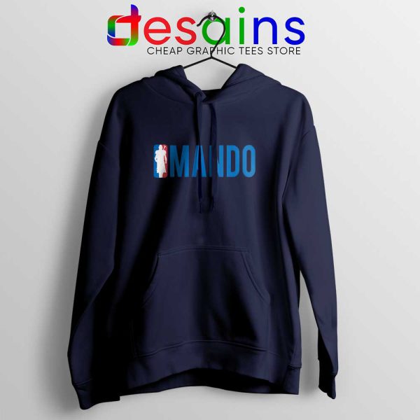 Mando NBA Logo Navy Hoodie The Mandalorian