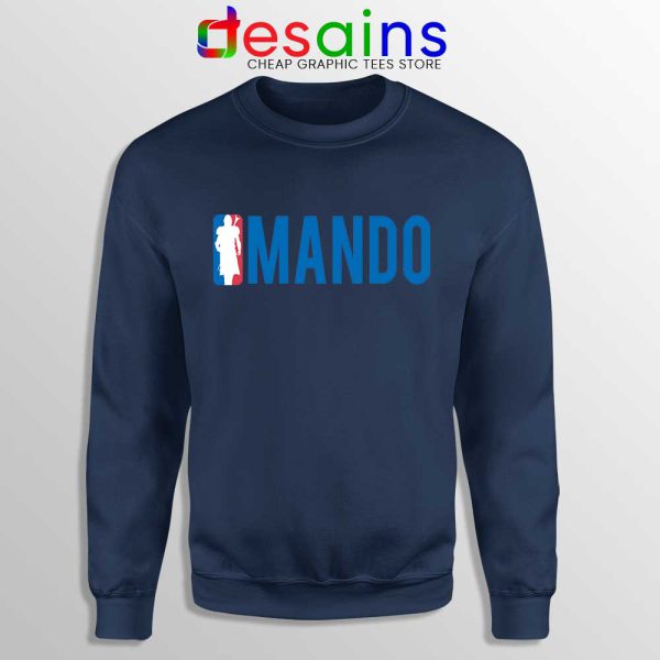 Mando NBA Logo Navy Sweatshirt The Mandalorian