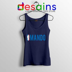 Mando NBA Logo Navy Tank Top The Mandalorian