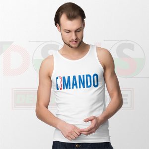 Mando NBA Logo Tank Top – Star Wars Mandalorian Parody