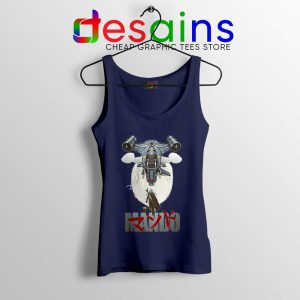 Mando Ship Star Wars Navy Tank Top Din Djarin