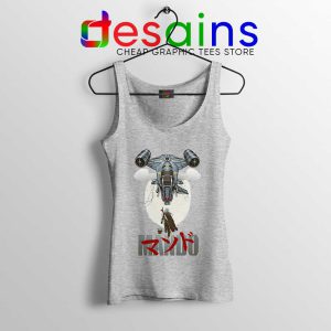 Mando Ship Star Wars Sport Grey Tank Top Din Djarin