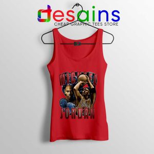 Michael Jordan The Shot Red Tank Top NBA Legend