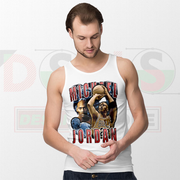 Michael Jordan The Shot Vintage Tank Top – Classic Bulls Basketball Shirt