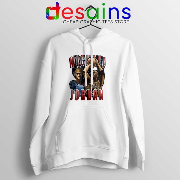 Michael Jordan The Shot White Hoodie NBA Legend