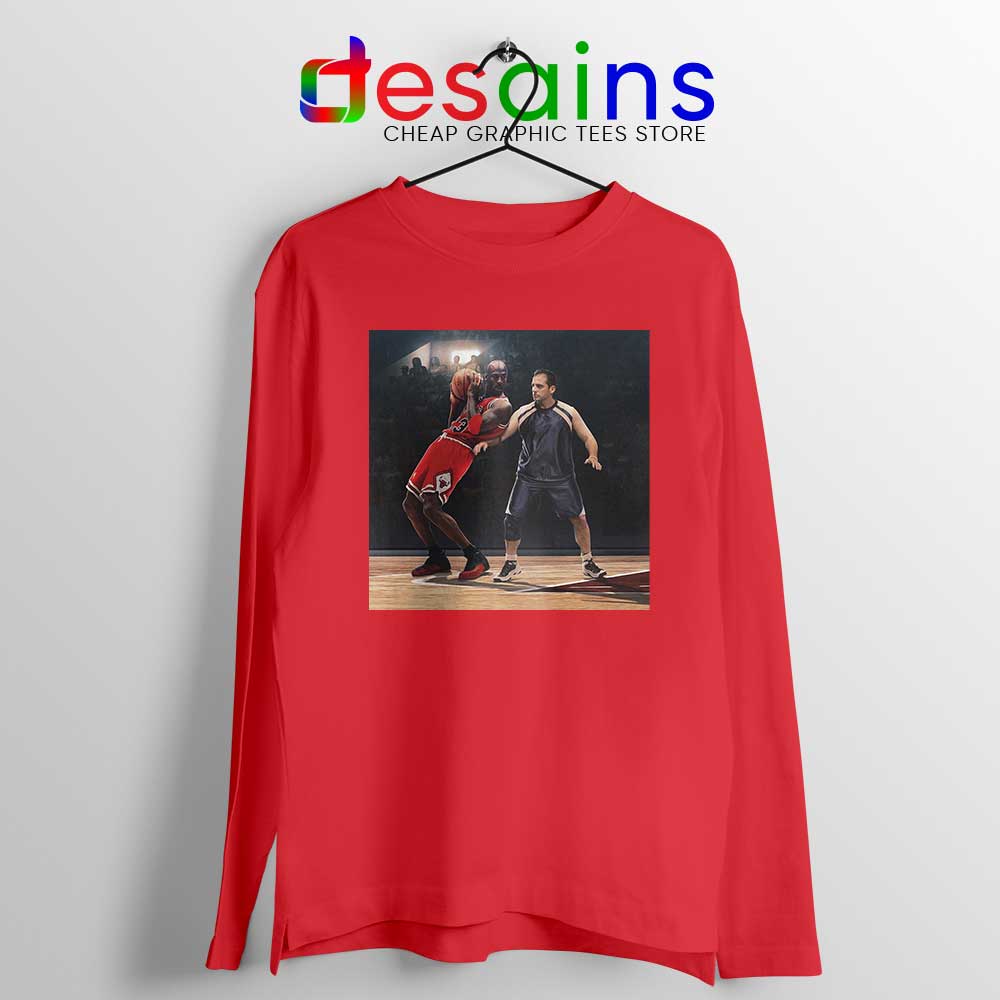 red jordan long sleeve shirt