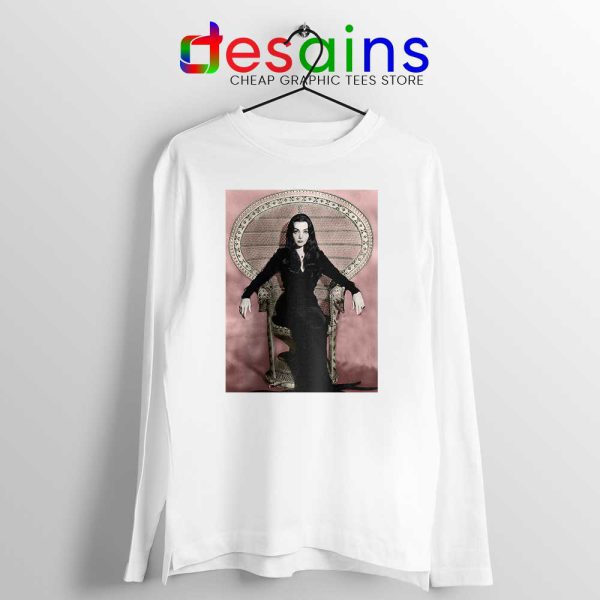 Morticia Addams Chair Long Sleeve Tee The Addams Family