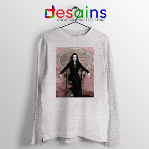 Morticia Addams Chair Sport Grey Long Sleeve Tee The Addams Family