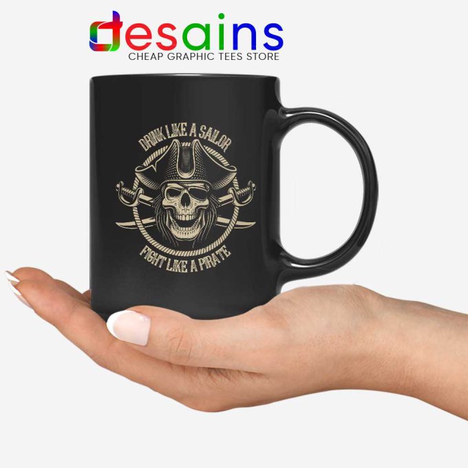 Pirate Skull and Crossbones Mug Graphic