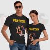 Smoking Pulp Fiction Mia T-Shirt - Classic Film Poster