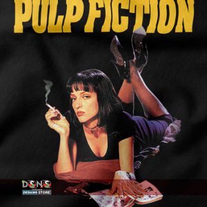 Smoking Pulp Fiction Mia Wallace T-Shirt - Classic Film Poster