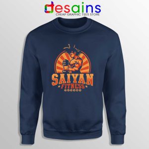 Super Saiyan Workout Navy Sweatshirt Goku Gym