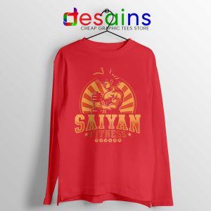 Super Saiyan Workout Red Long Sleeve Tee Goku Gym