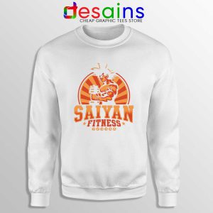 Super Saiyan Workout White Sweatshirt Goku Gym