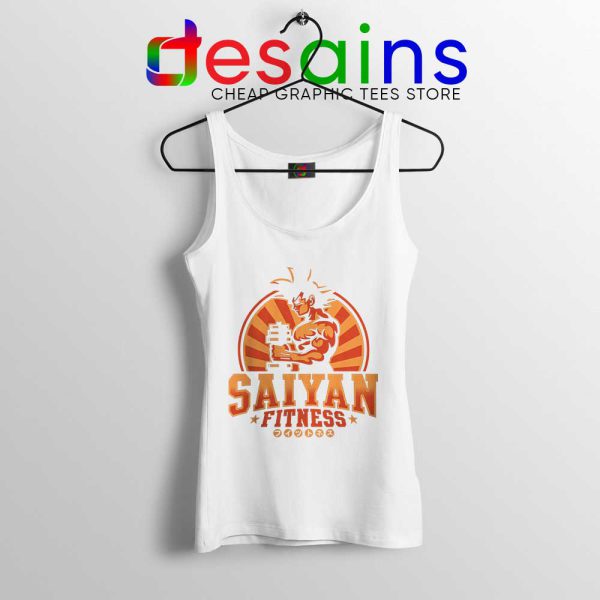 Super Saiyan Workout White Tank Top Goku Gym