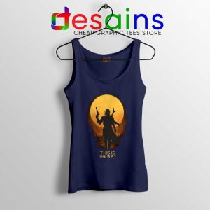 This is The Way Mando Navy Tank Top The Mandalorian