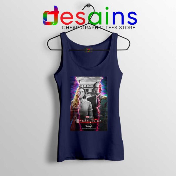 Wandavision Poster Navy Tank Top Marvel Merch