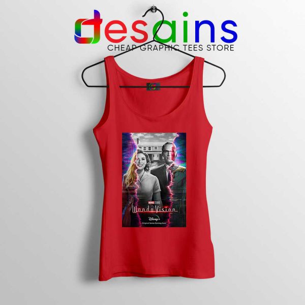 Wandavision Poster Red Tank Top Marvel Merch