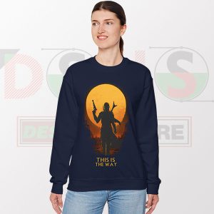 Way of the Mandalore Sunset Sweatshirt Womens Navy