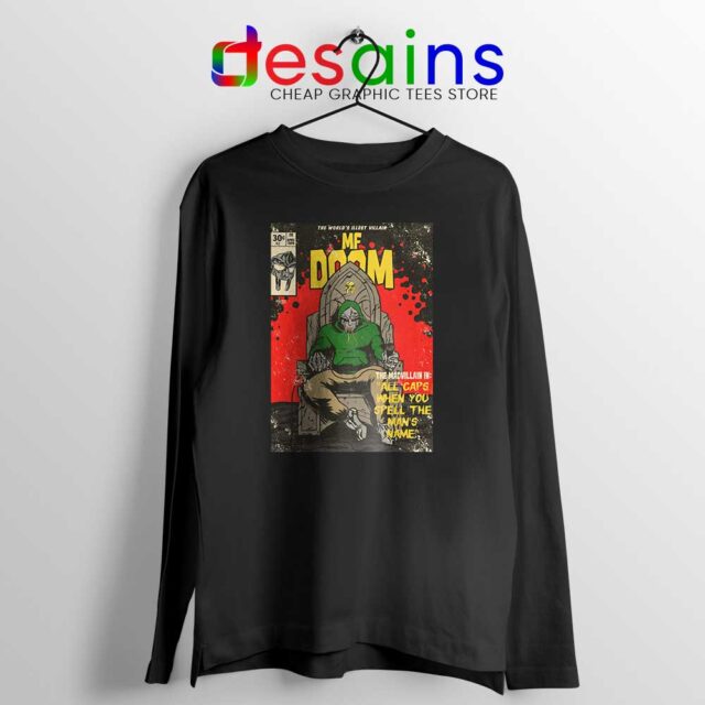 All Caps Madvillain Song Long Sleeve Tee MF Doom