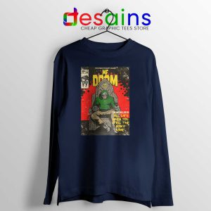 All Caps Madvillain Song Navy Long Sleeve Tee