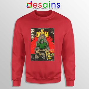 All Caps Madvillain Song Red Sweatshirt MF Doom Merch