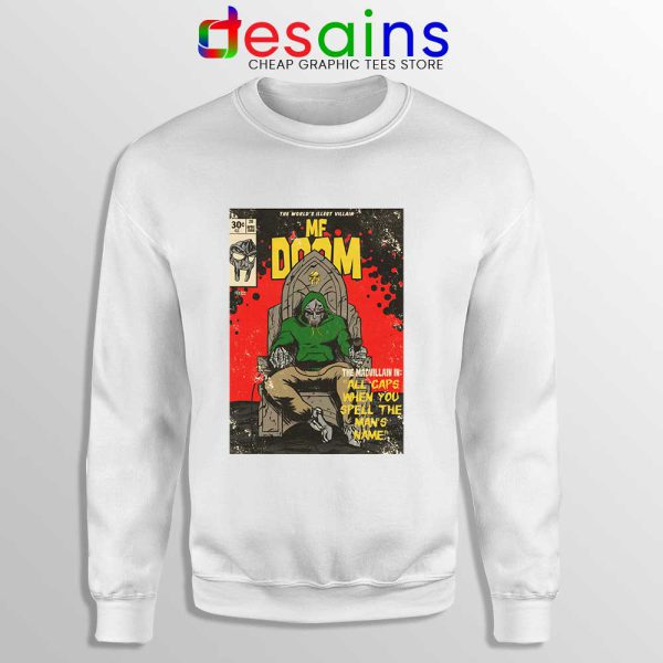 All Caps Madvillain Song Sweatshirt MF Doom Merch