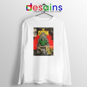 All Caps Madvillain Song White Long Sleeve Tee