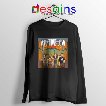 All Time Low Don t Panic Tour Black Long Sleeve Tee Band