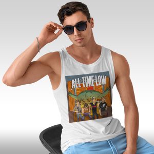 All Time Low Don t Panic Tour Tank Top Graphic