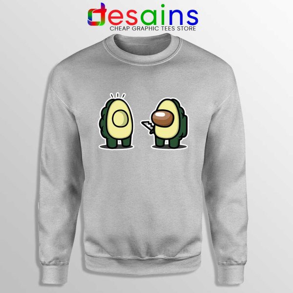 Avocado Imposter Among Us SPort Grey Sweatshirt Game Funny